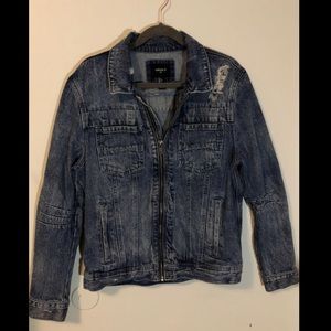 Distressed Denim Jacket